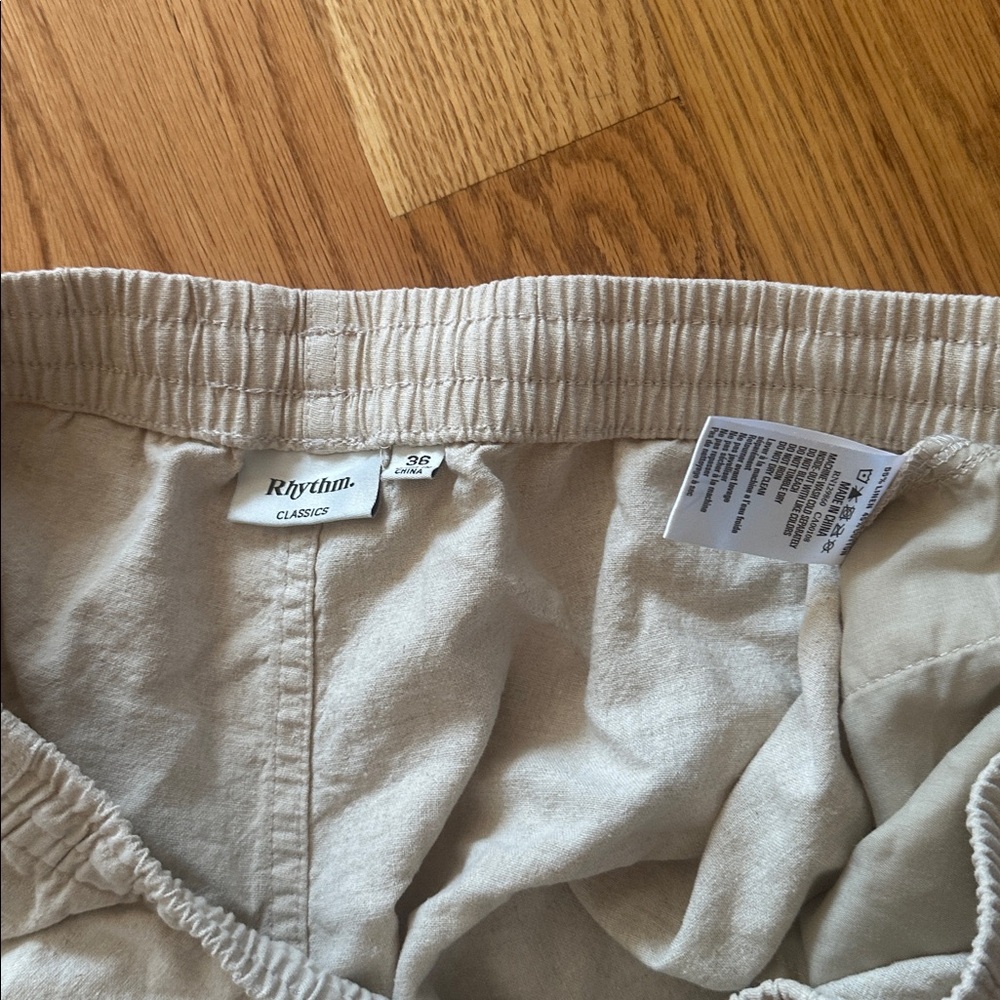 Rhythm Cotton/Linen Drawstring Shorts - Picture 12 of 12